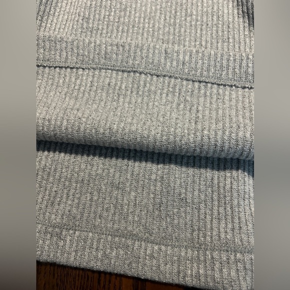 Loft Ribbed Mock Neck pullover sweater women’s Large Gray preppy cozy retro NWT - Picture 12 of 13